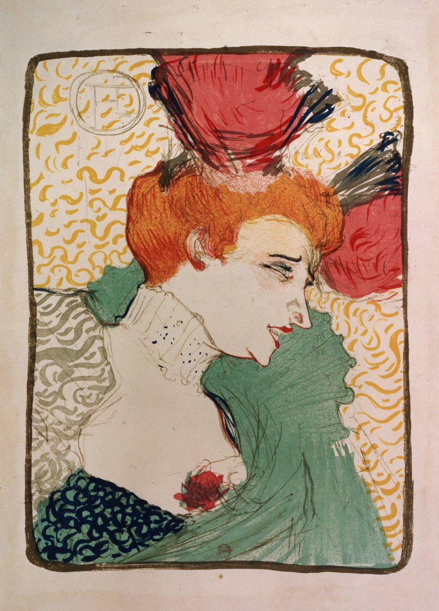 Mademoiselle Marcelle Lender, 1895 (litho og wc) (bevis for 7012) af Henri de Toulouse Lautrec