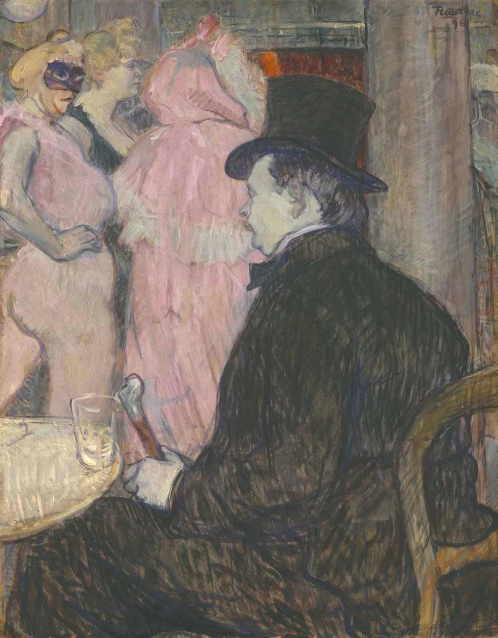 Maxime Dethomas, 1896 (olie på pap) af Henri de Toulouse Lautrec