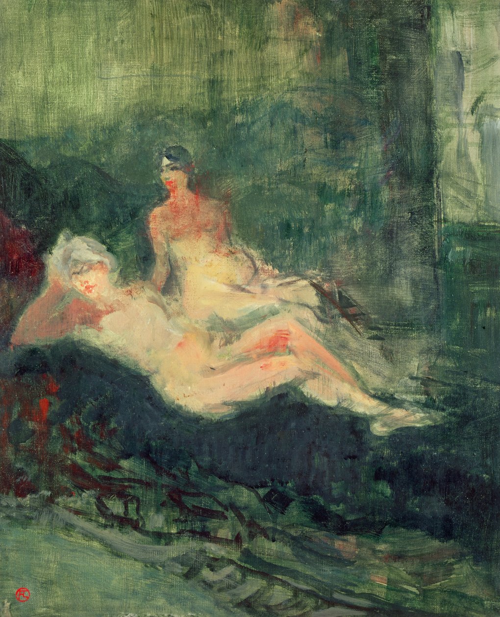 Messalina, (detaljer om ekstramateriale), 1900 af Henri de Toulouse Lautrec