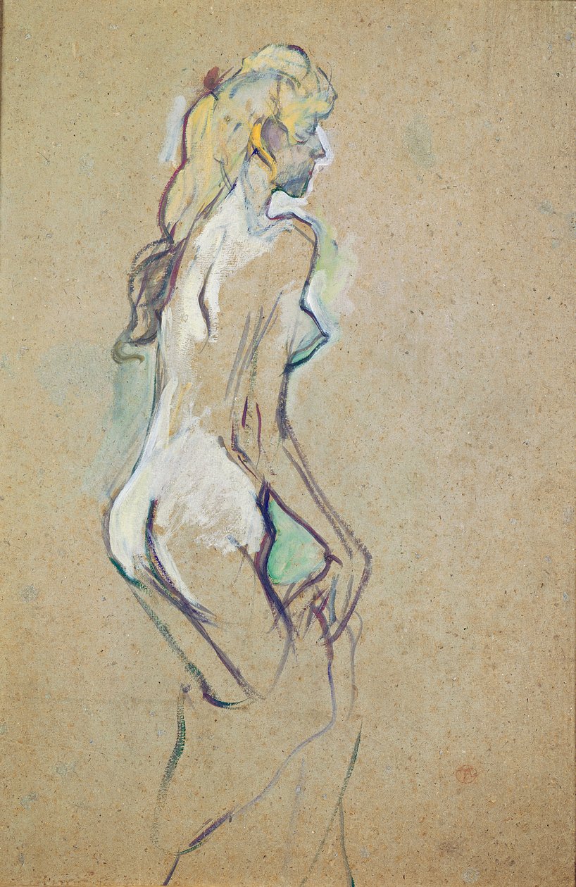 Nøgen ung pige af Henri de Toulouse Lautrec