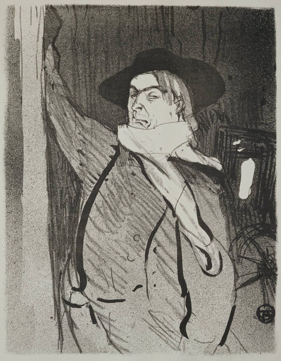 Portræt af Aristide Bruant (ca. 1895-1900) af Henri de Toulouse Lautrec