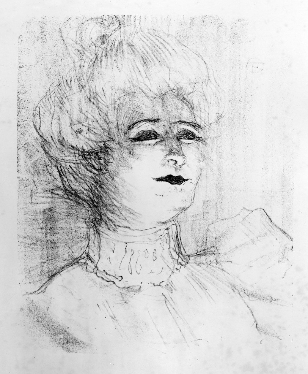 Portræt af Marie-Louise Marsy på scenen, 1898 af Henri de Toulouse Lautrec