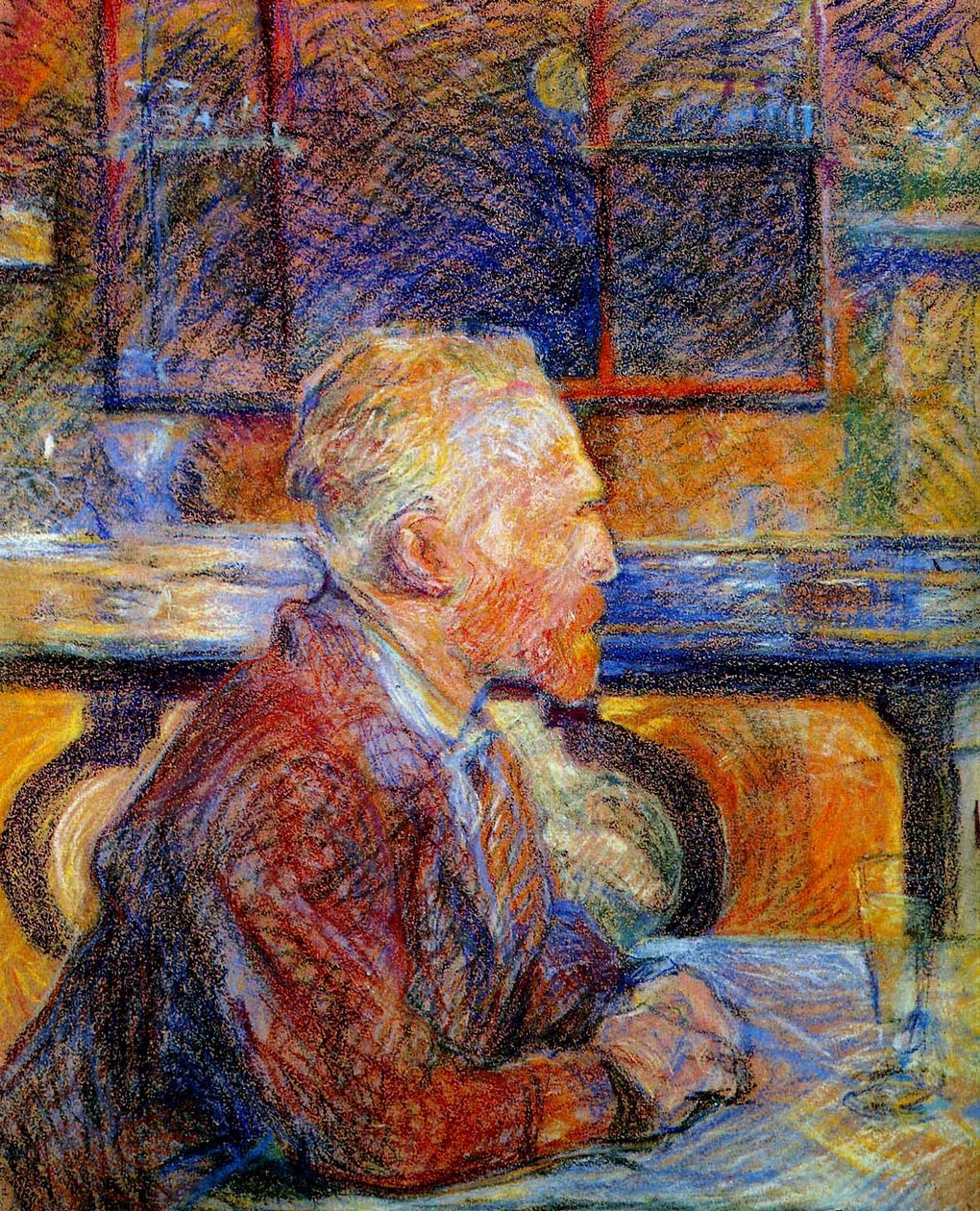 Portræt af Vincent van Gogh af Henri de Toulouse Lautrec