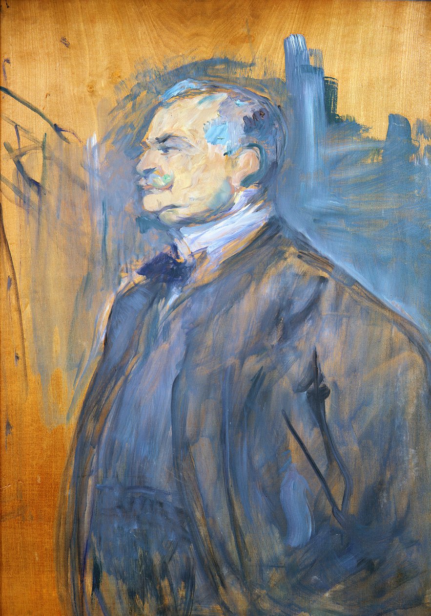 Portræt af de M. Manzi (panel) af Henri de Toulouse Lautrec