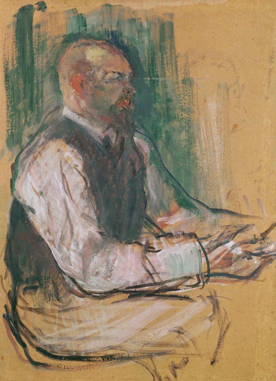 Professor Robert Wurz (1858-1919) 1901 (olie på kort) af Henri de Toulouse Lautrec