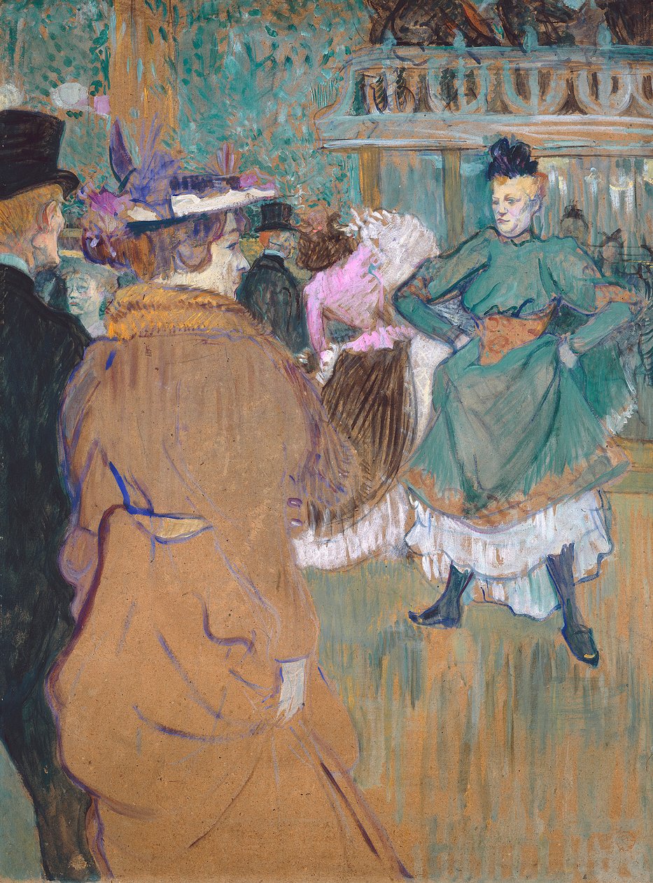 Quadrille ved Moulin Rouge, 1892 (olie på pap) af Henri de Toulouse Lautrec