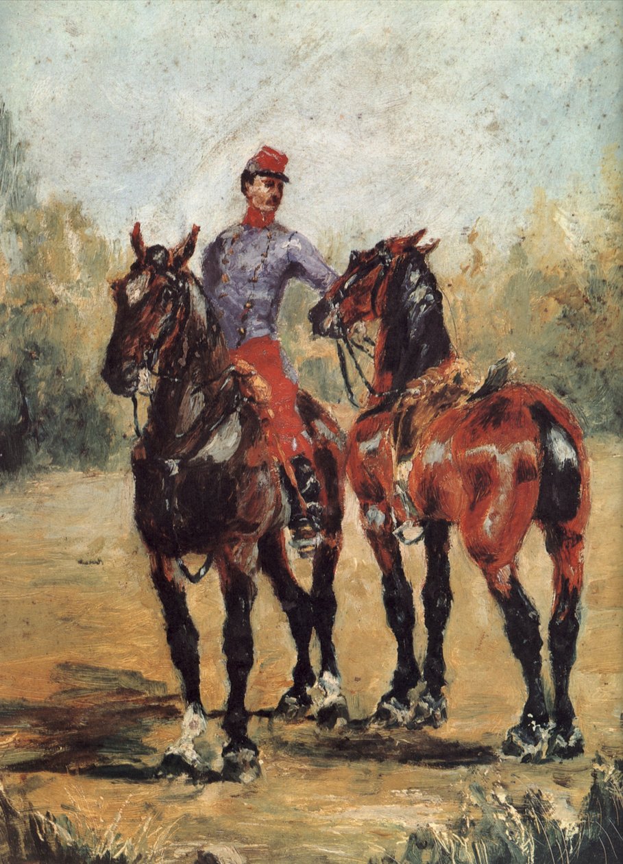 Brudgom med to heste af Henri de Toulouse Lautrec
