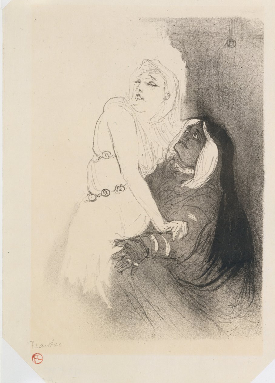 Sarah Bernhardt i Phèdre af Henri de Toulouse Lautrec