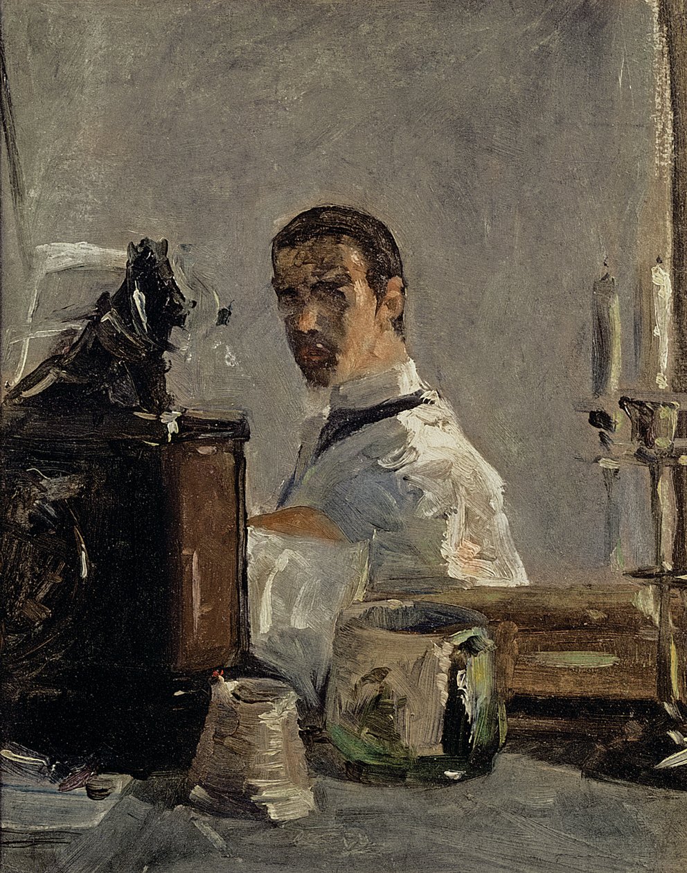 Selvportræt, 1880 af Henri de Toulouse Lautrec