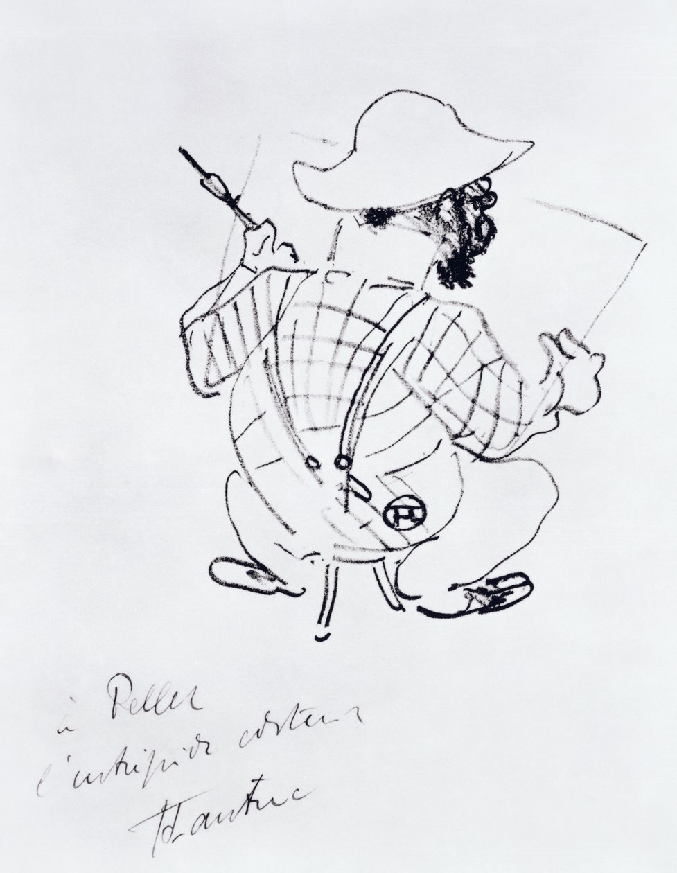 Selvportræt, 1896 (farvet farveblyant) af Henri de Toulouse Lautrec