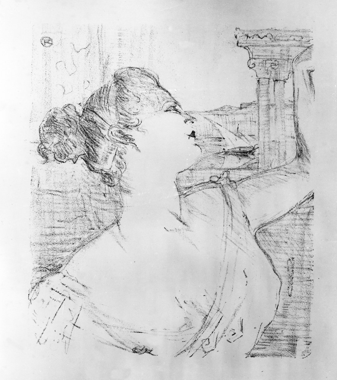 Sibyl Sanderson, 1898 af Henri de Toulouse Lautrec