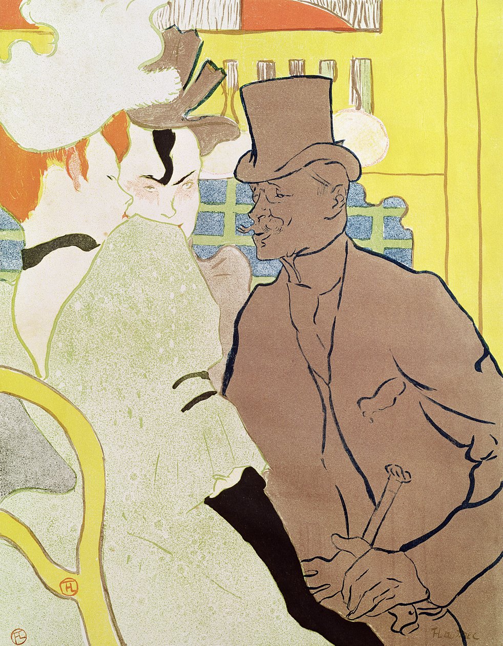 Englænderen ved Moulin Rouge, 1892 af Henri de Toulouse Lautrec