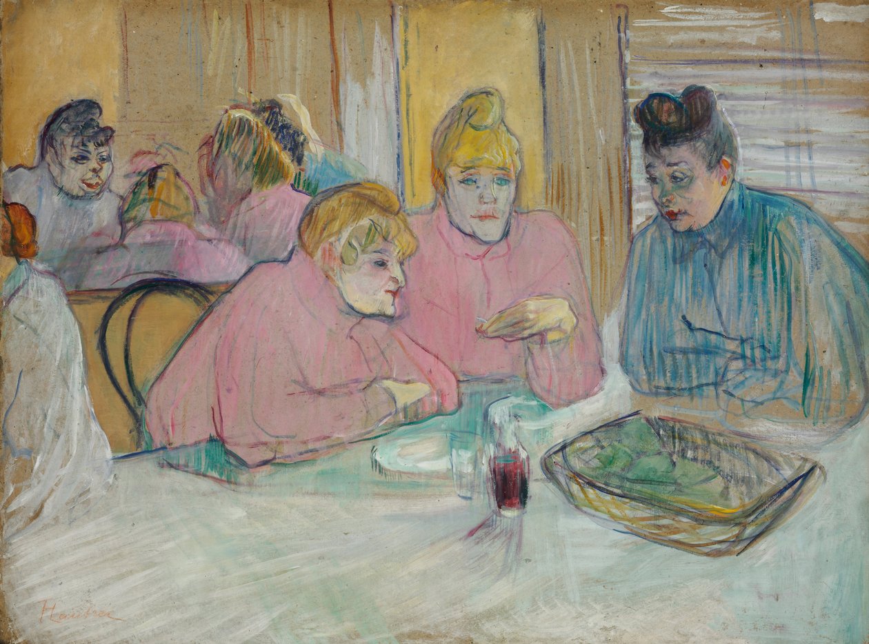 Damerne i spisestuen af Henri de Toulouse Lautrec