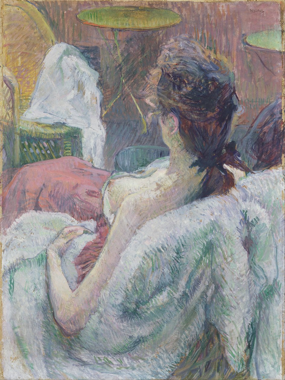Modellen hviler af Henri de Toulouse Lautrec