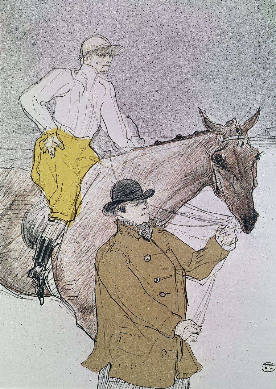 Jockeyen førte til start af Henri de Toulouse Lautrec