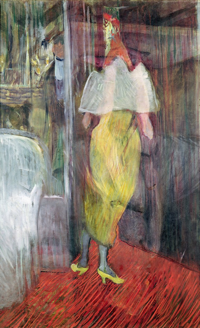 Kvinde træder ind i en kasse på teatret, 1894 af Henri de Toulouse Lautrec