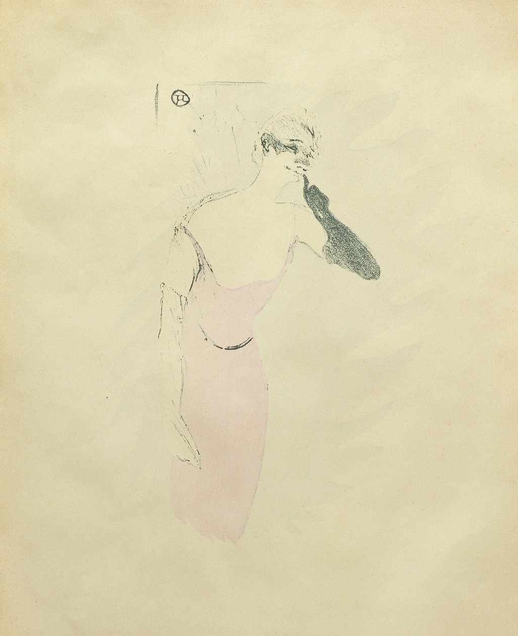Yvette Guilbert, ca. 1894 af Henri de Toulouse Lautrec
