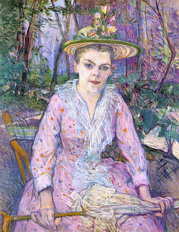 kvinde med en paraply af Henri de Toulouse Lautrec