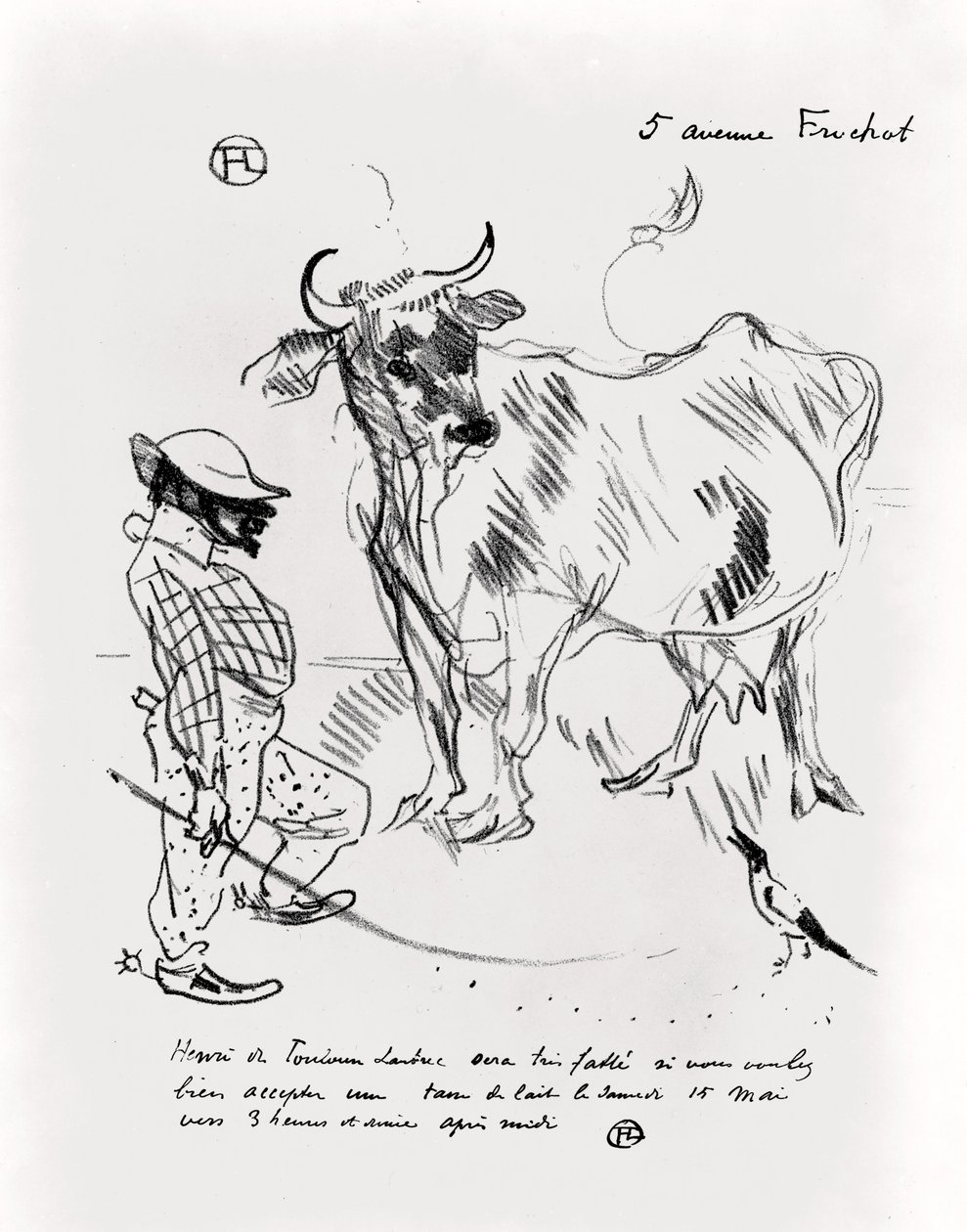 Invitation til en kop mælk, 1897 af Henri de Toulouse Lautrec