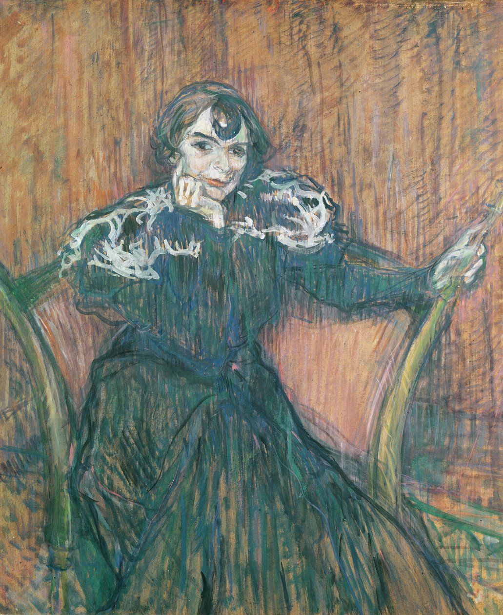 Madame Berthe Bady, 1897 (olie på kort) af Henri de Toulouse Lautrec