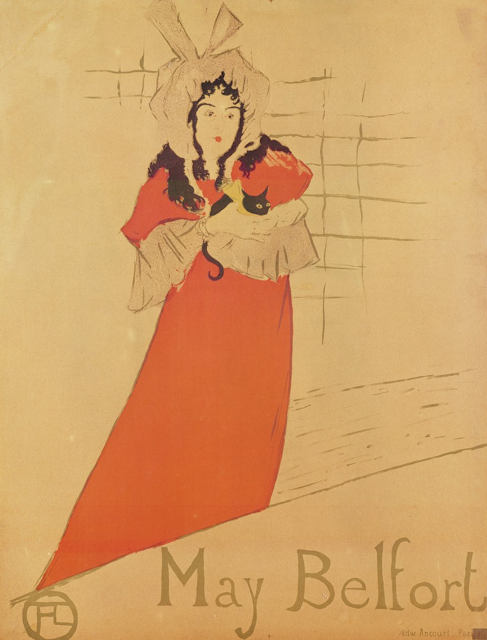May Belfort (plakat), 1895 (farvelitografi) af Henri de Toulouse Lautrec