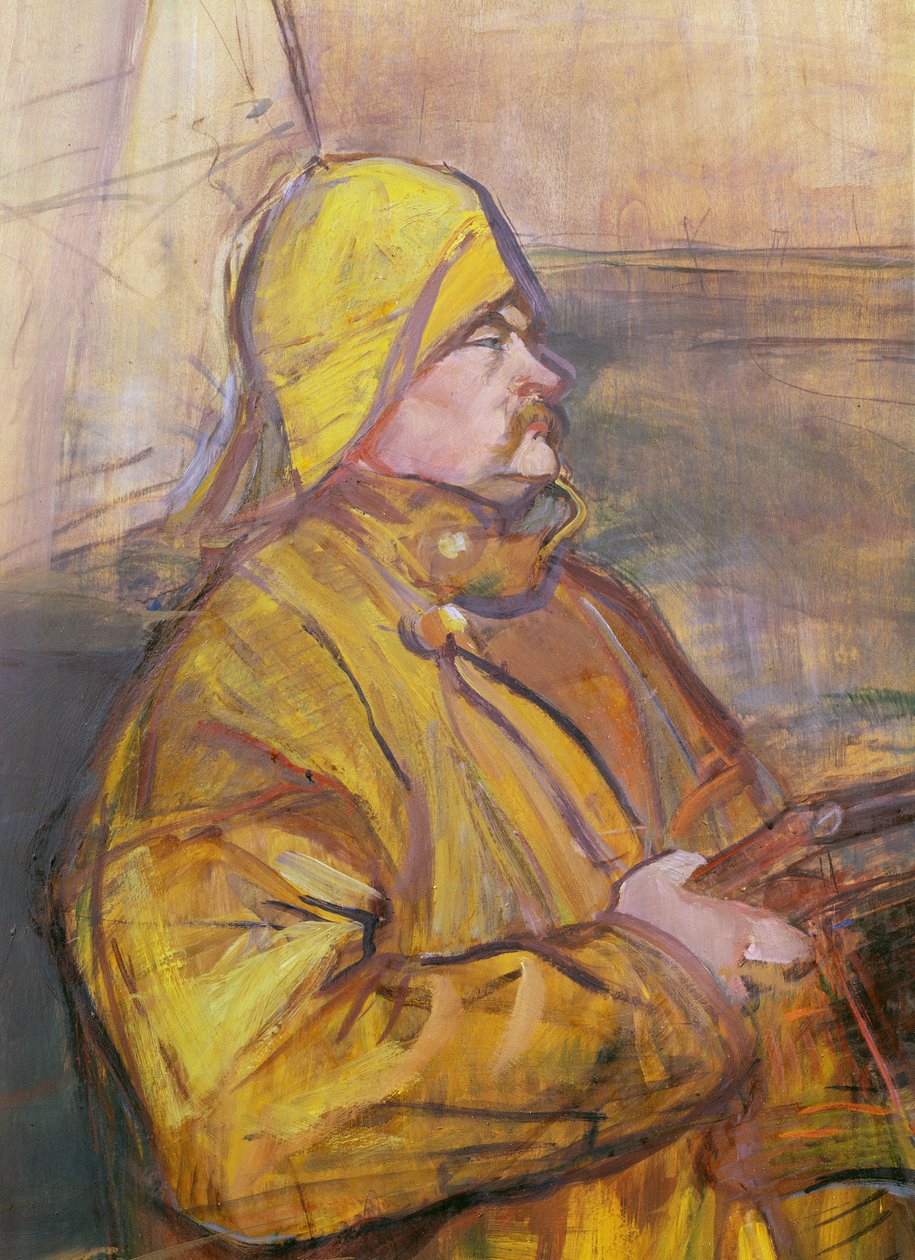 Monsieur Maurice Joyant, 1900 detalje af hovedet af Henri de Toulouse Lautrec