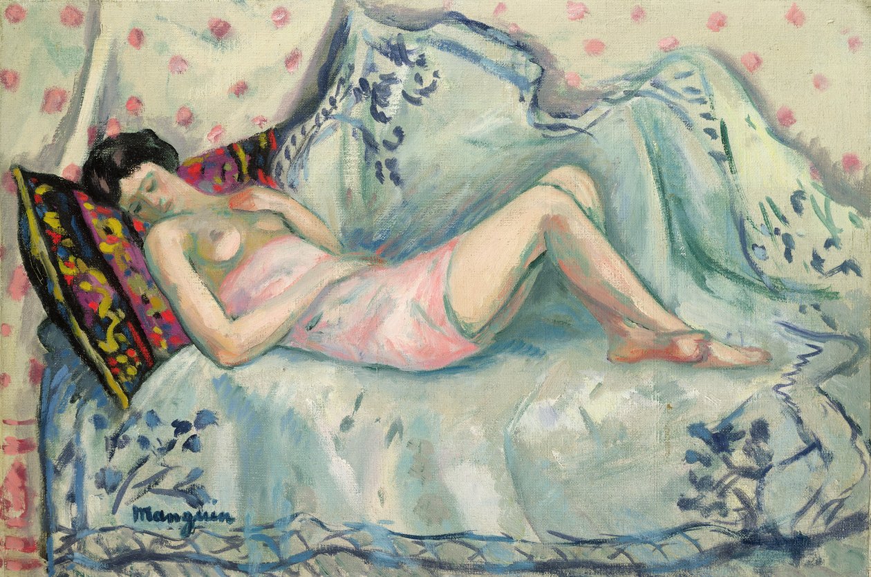 Anita i den lyserøde bluse af Henri Charles Manguin