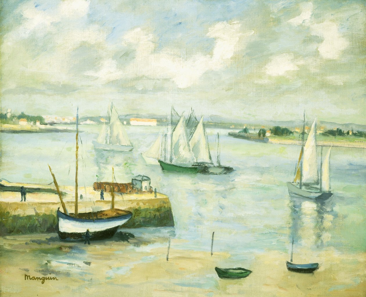 Concarneau af Henri Charles Manguin