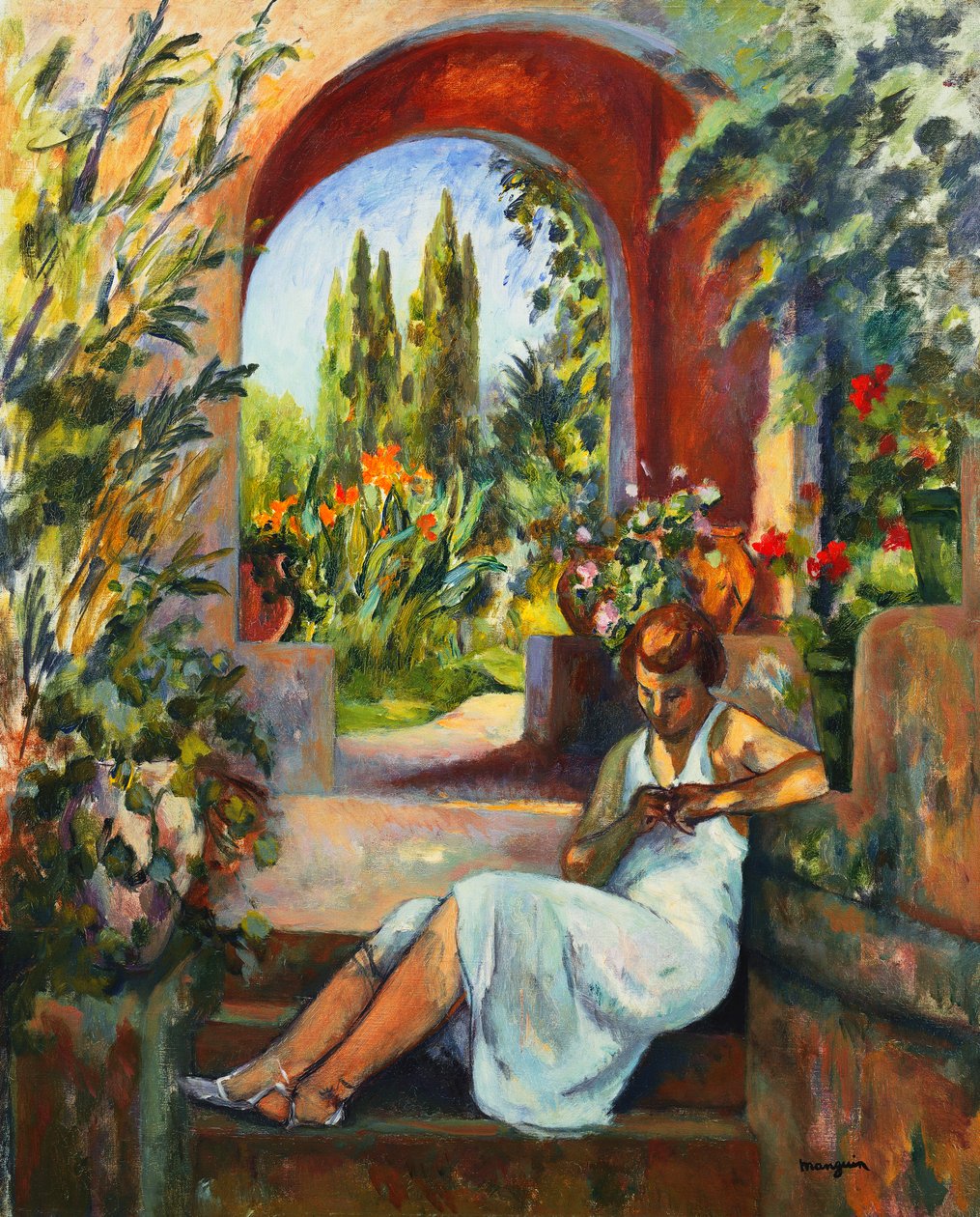 Figur Under Buen; Figur Sous la Voute af Henri Charles Manguin