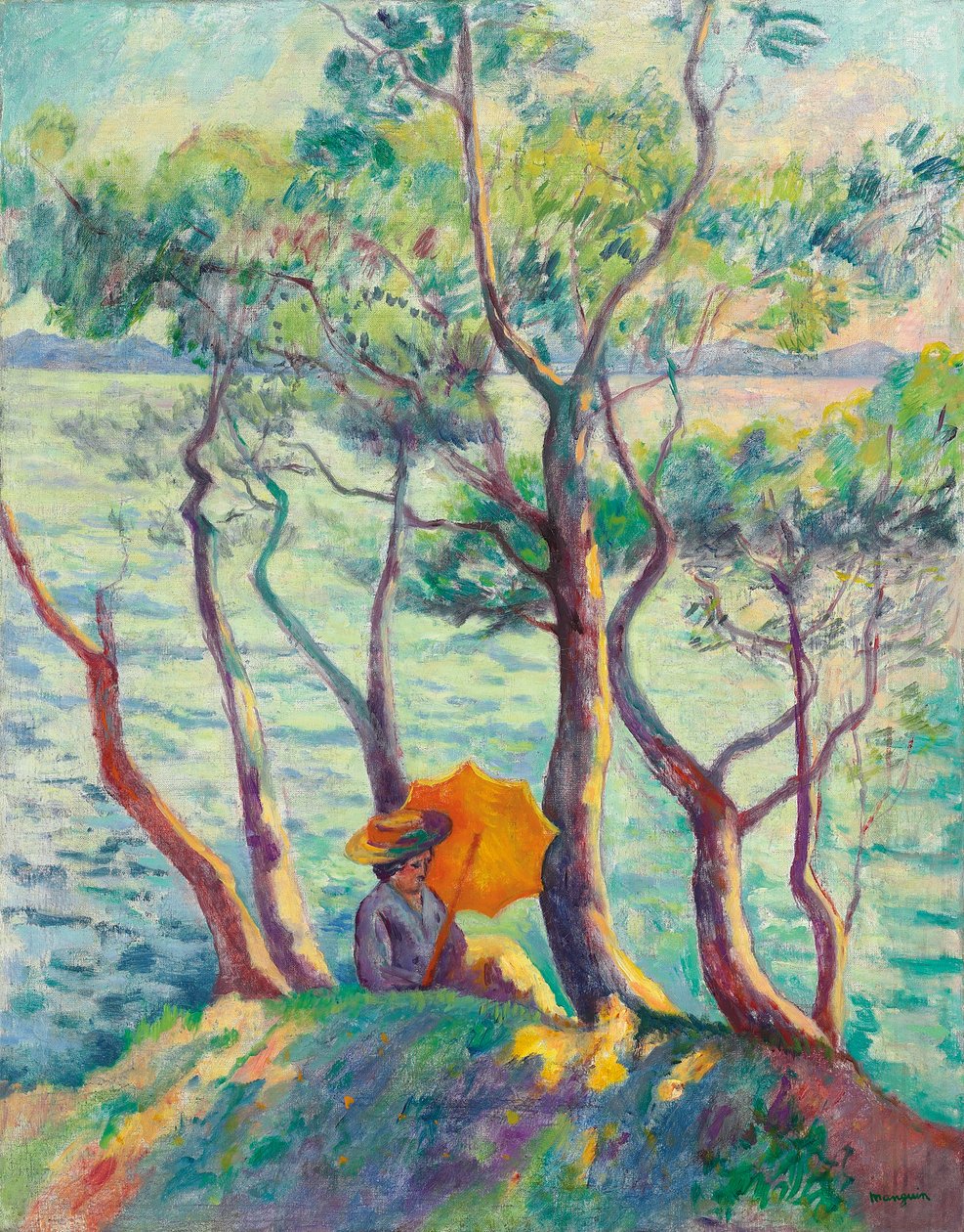 Jeanne ved parasollen, Cavaliere af Henri Charles Manguin