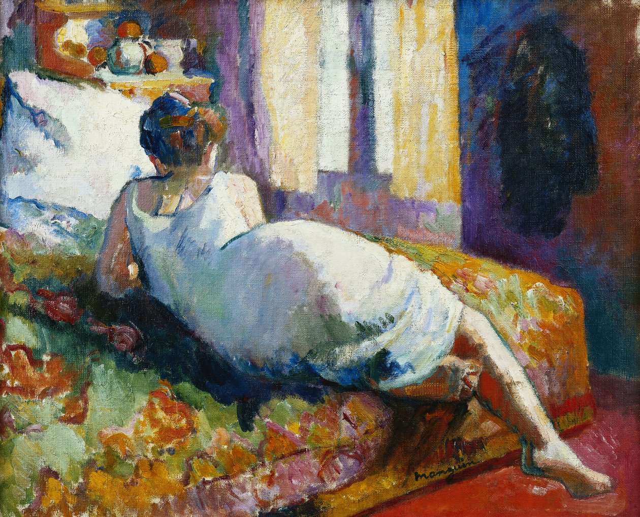 Jeanne i skjorte af Henri Charles Manguin
