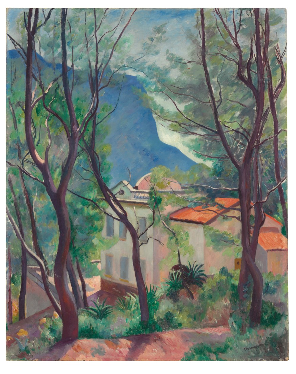 Huset i træerne, Villecroze af Henri Charles Manguin