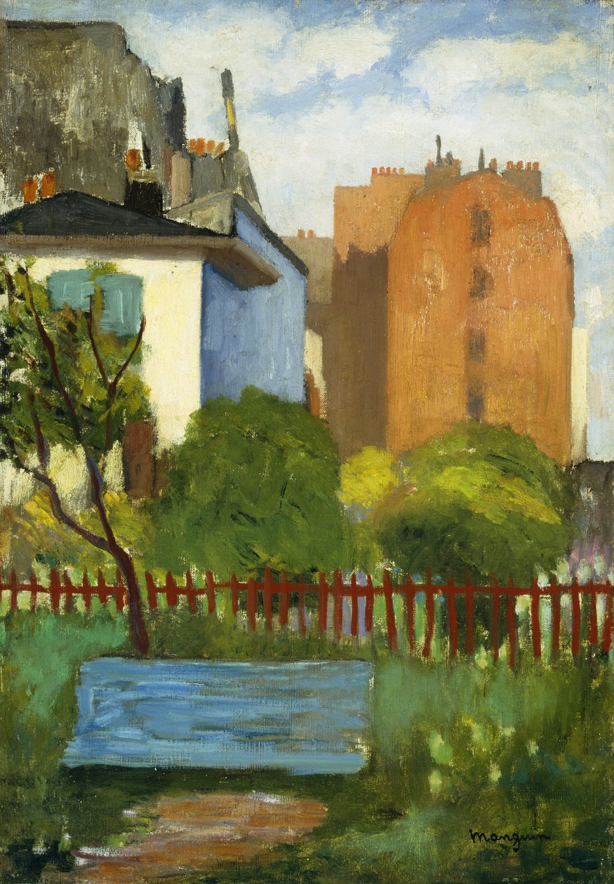 Bænken, Rue Boursault; Le Banc, rue Boursault af Henri Charles Manguin