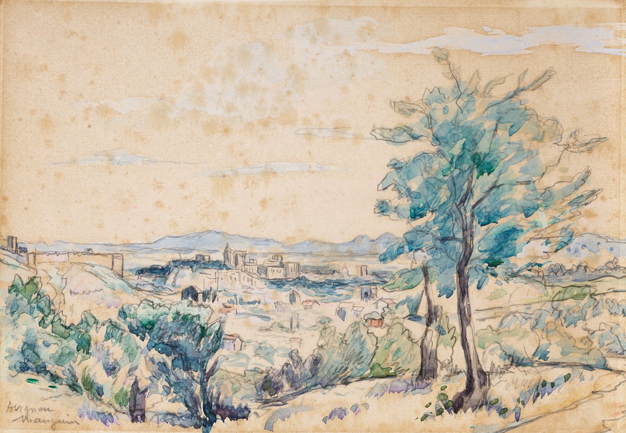 Pavernes palads - Avignon af Henri Charles Manguin