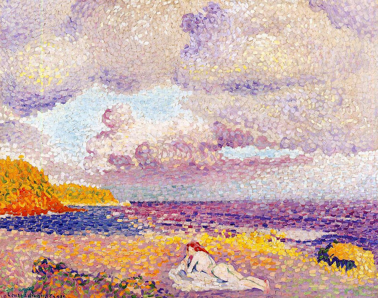 En indkommende storm, 1907-08 af Henri Edmond Cross