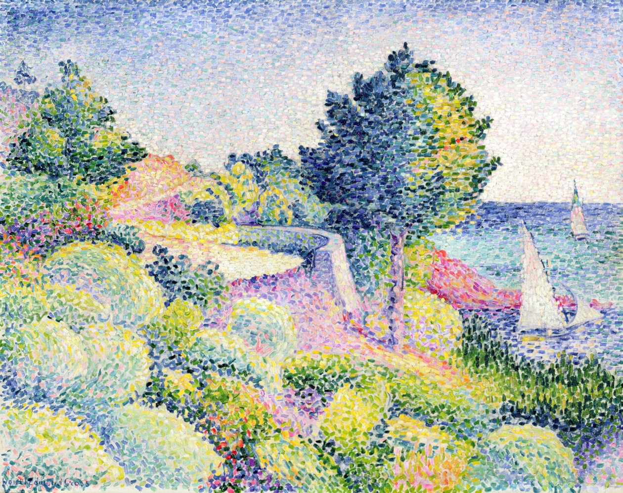 Vejen ved kysten, 1907 af Henri Edmond Cross