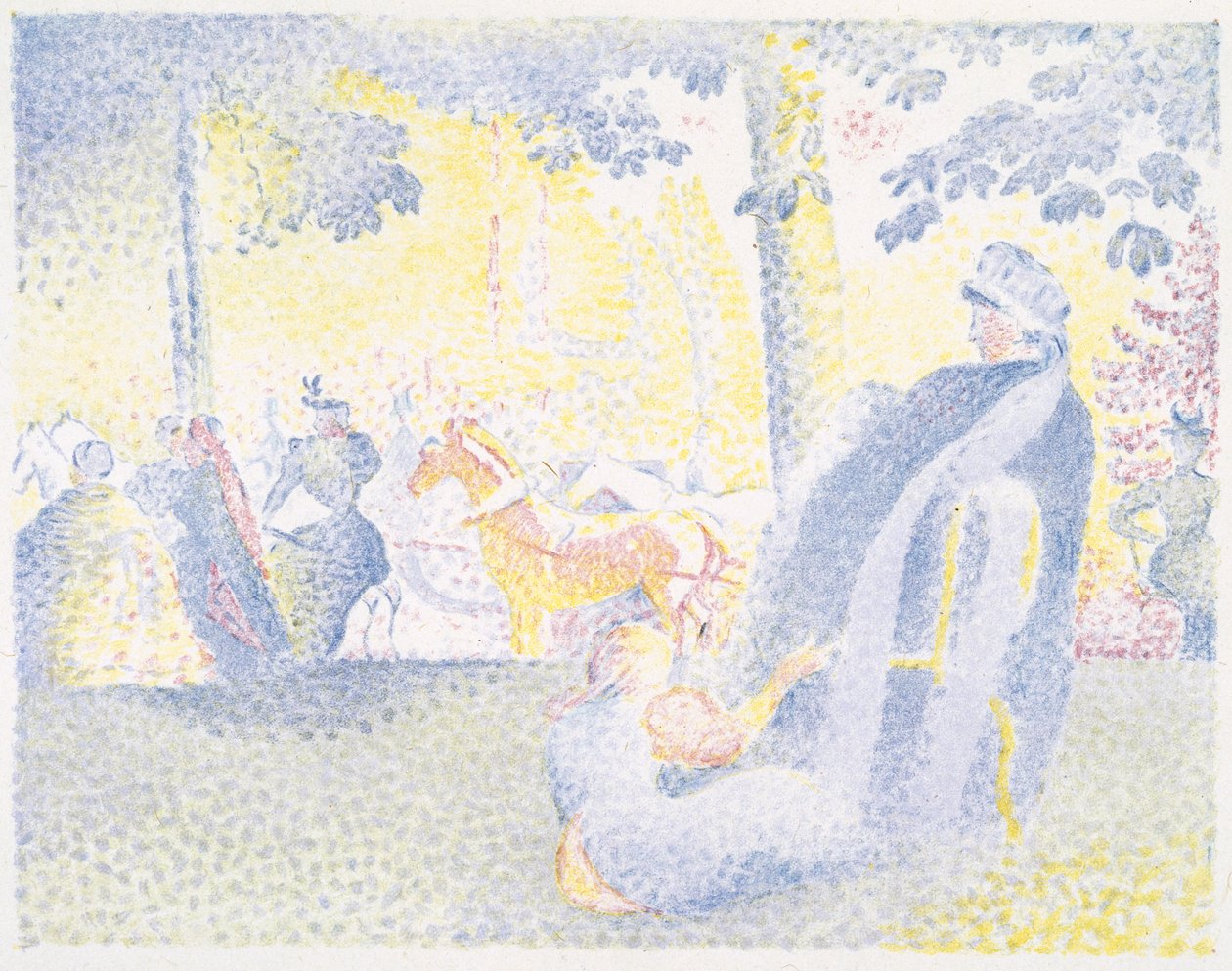 På Champs-Élyseés, 1898 af Henri Edmond Cross