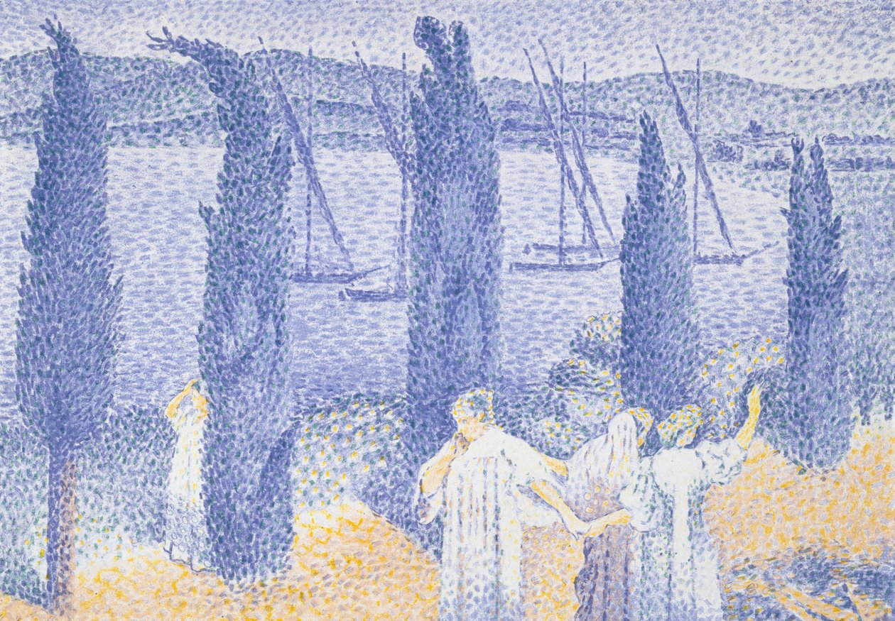 Promenaden, 1897 af Henri Edmond Cross
