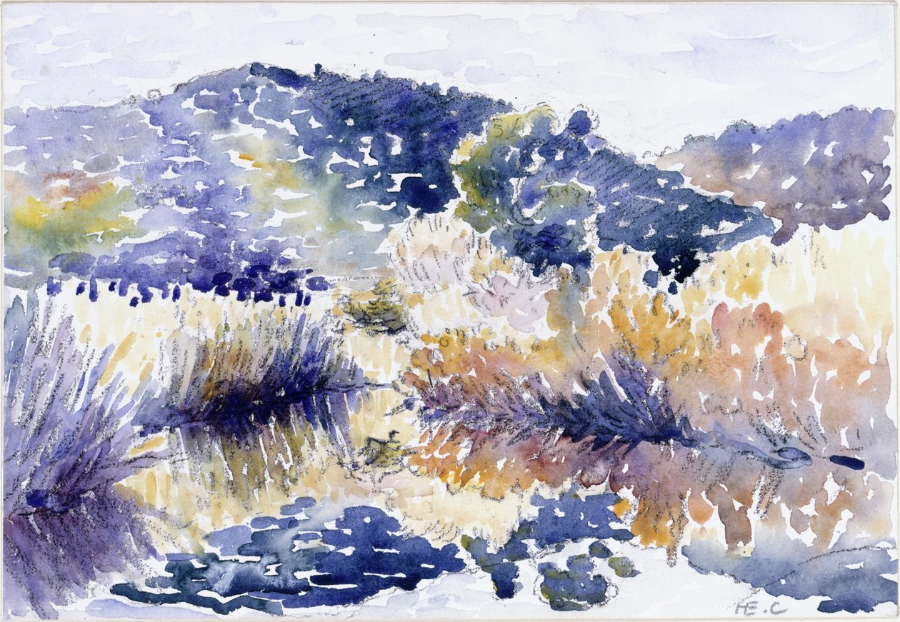Dam i buskadset af Henri-Edmond Cross