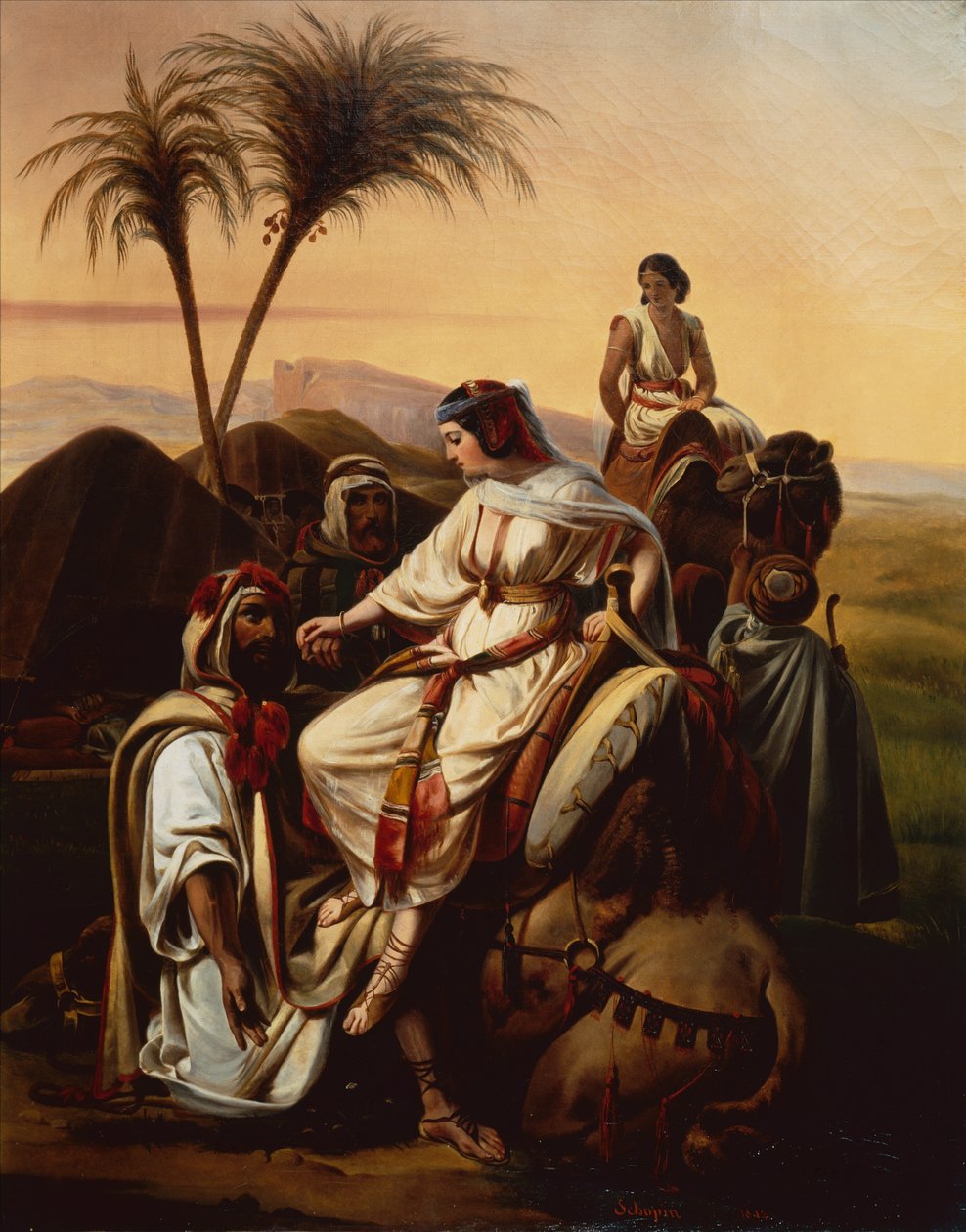 Boaz byder Ruth velkommen af Henri Frederic Schopin