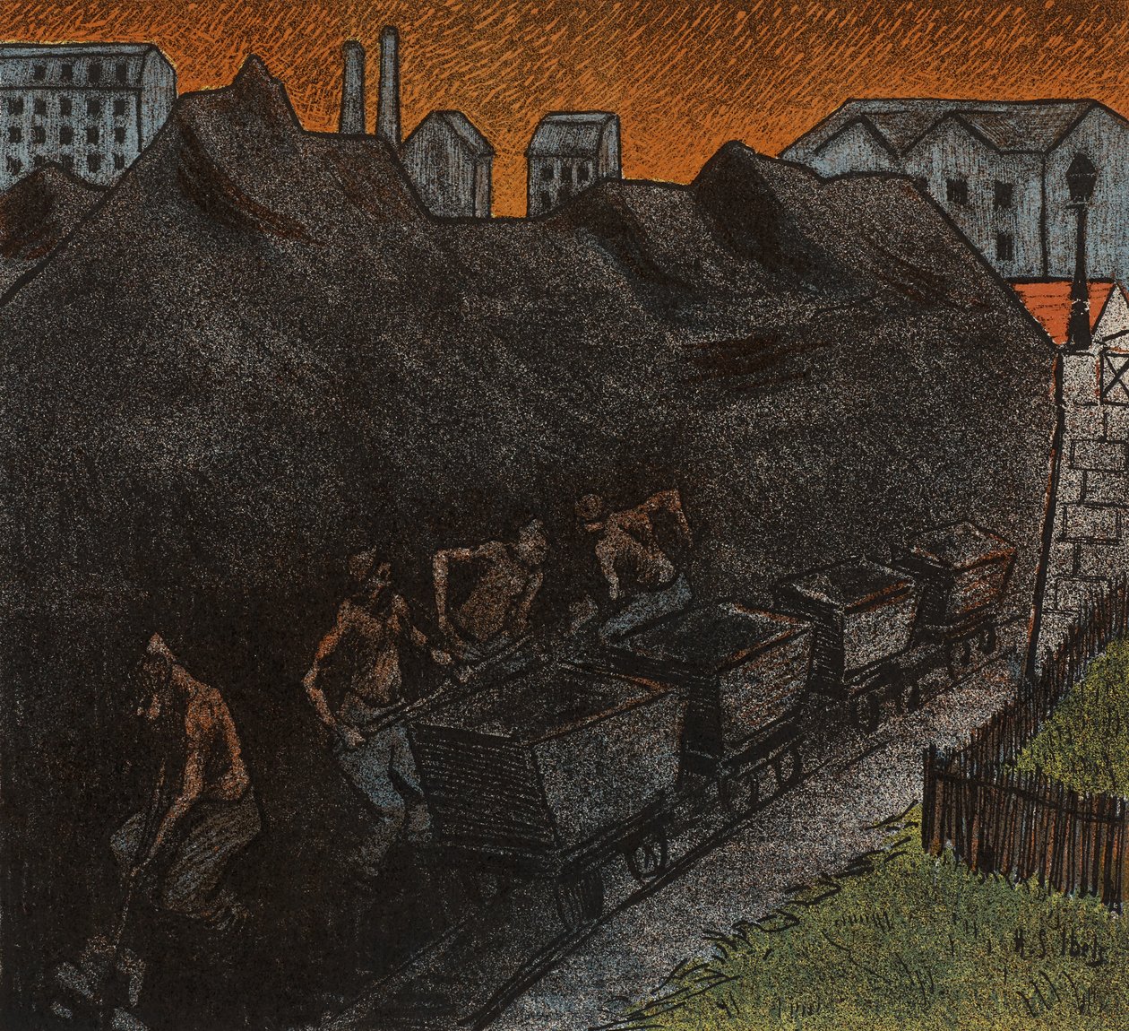 Det Frie Teater: Les Tisserands, 1892 af Henri Gabriel Ibels