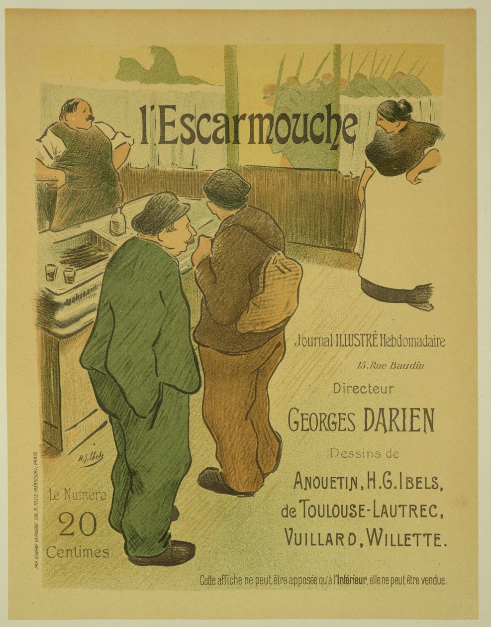 Gengivelse af en plakat med reklame 