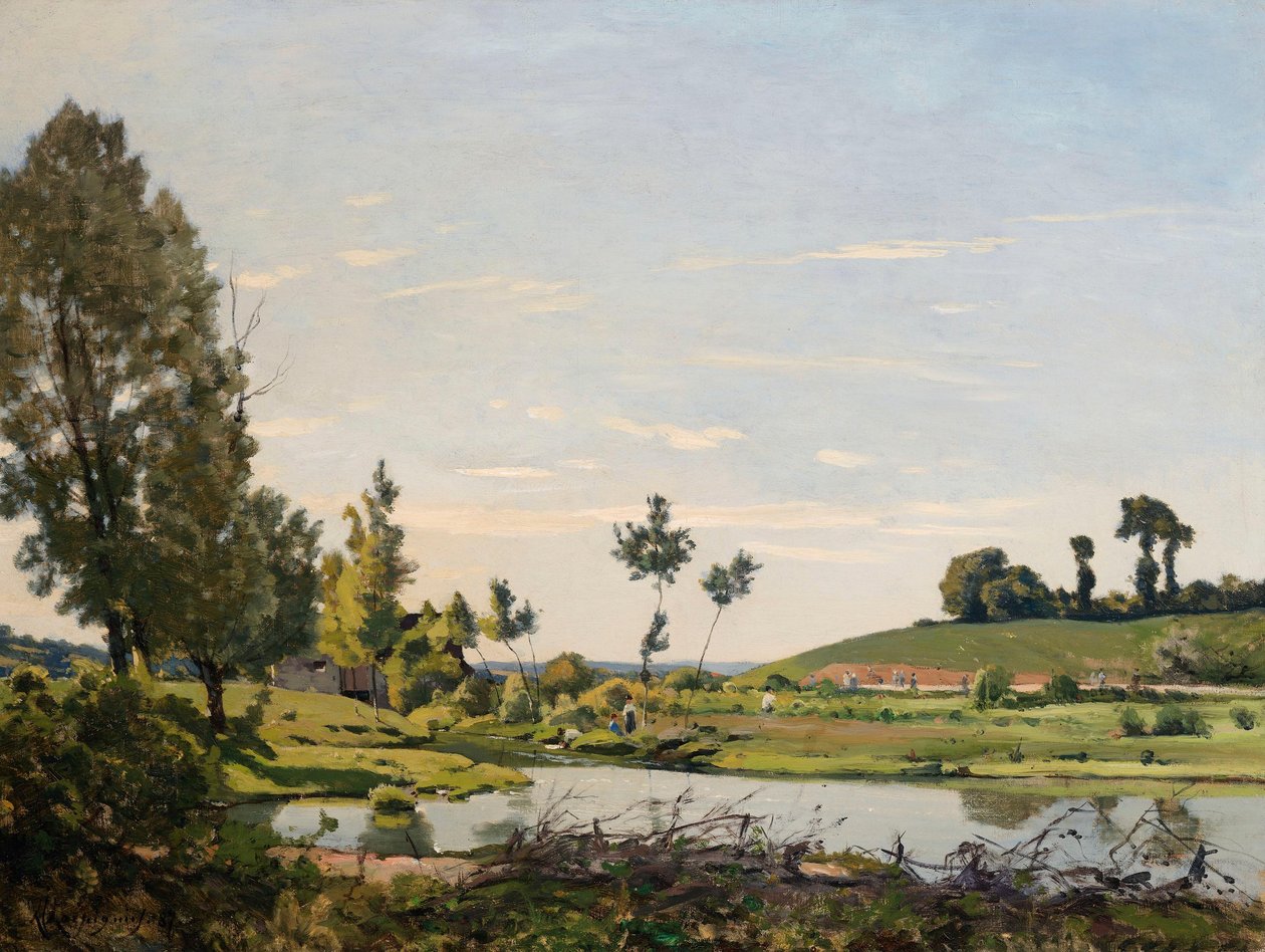 En flodscene af Henri-Joseph Harpignies