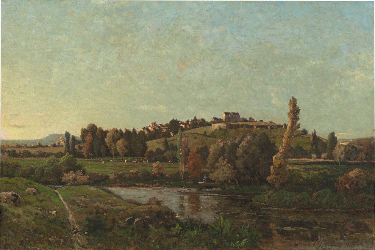 Landskab i Auvergne af Henri-Joseph Harpignies