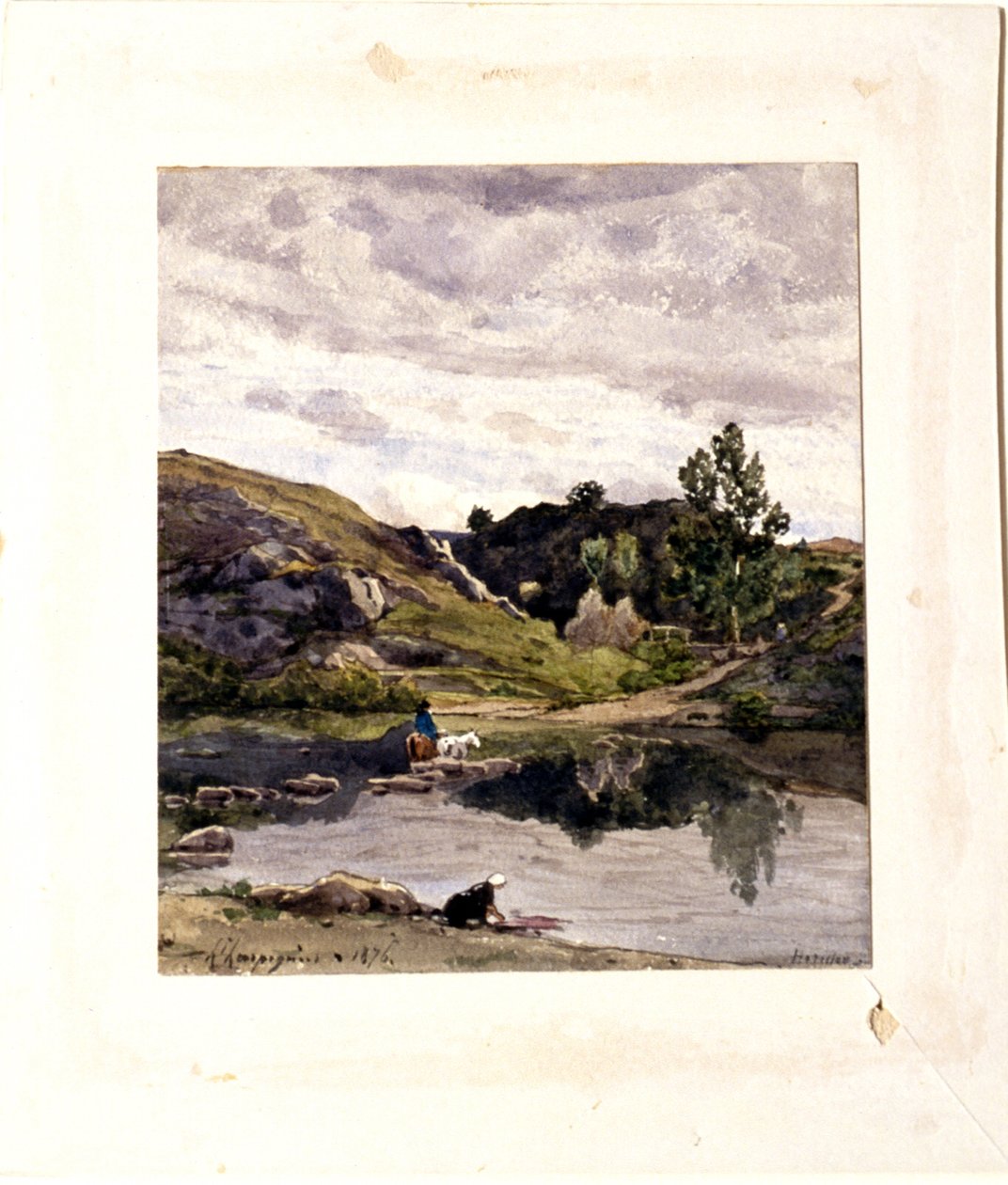 Flodlandskab af Henri-Joseph Harpignies