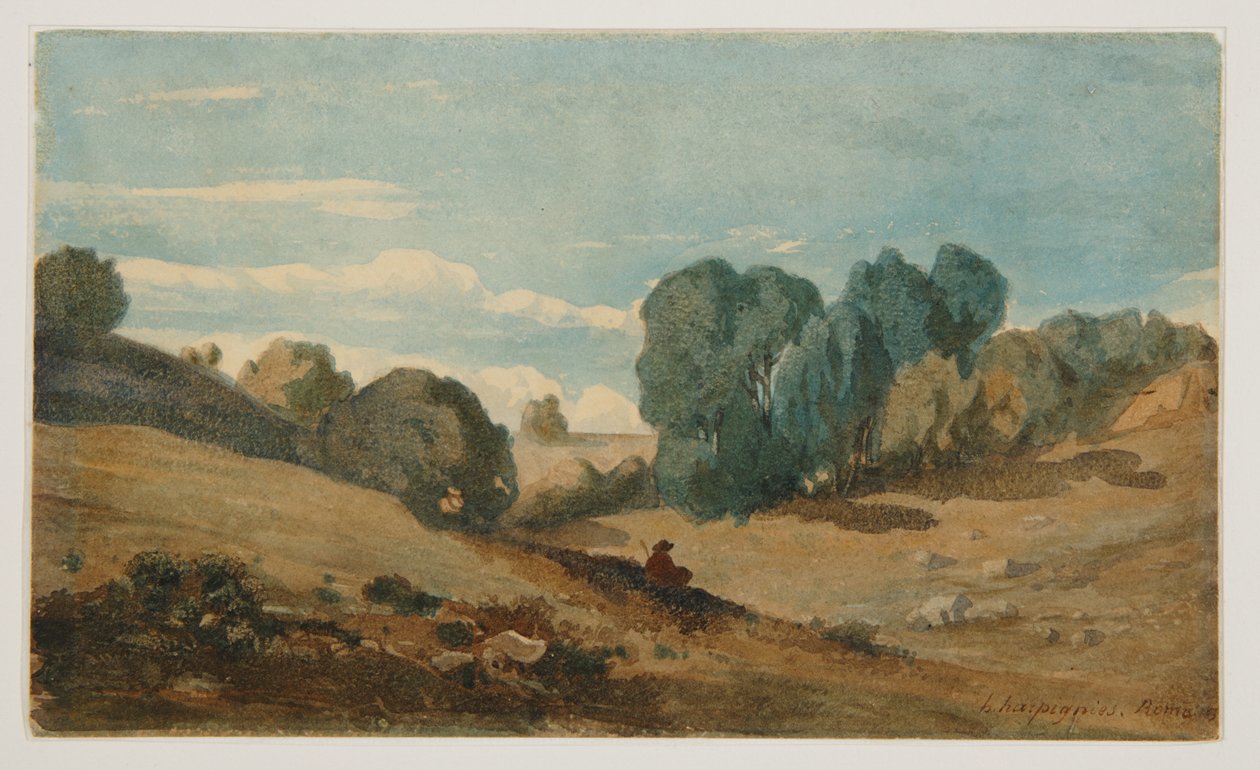 Udsigt nær Rom af Henri-Joseph Harpignies