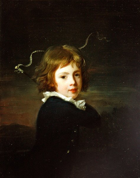 Et portræt af en ung dreng, som menes at være Lord Wood (olie på lærred) af Henri Pierre Danloux