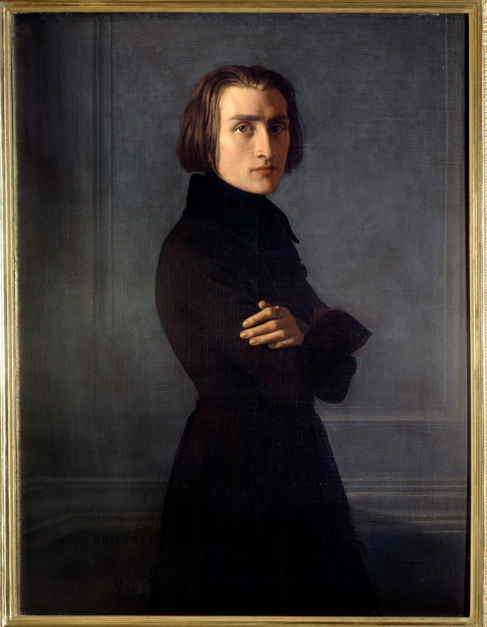 Franz Lisztin muotokuva af Henri (1814 82) Lehmann