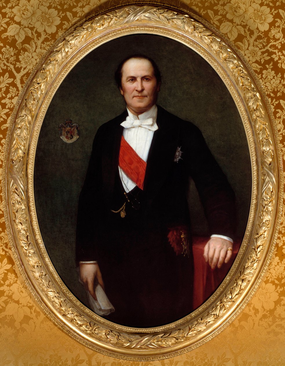 Portræt af baron Eugene-Georges Haussmann, præfet i Paris (1809-1891)” Han var begyndelsen til de store renoveringsarbejder i byen Paris under det andet imperium. Maleri af Henri Lehmann (Karl Ernest (Ernst) Rudolf Heinrich Salem dit) (1814-1882) af Henri Lehmann