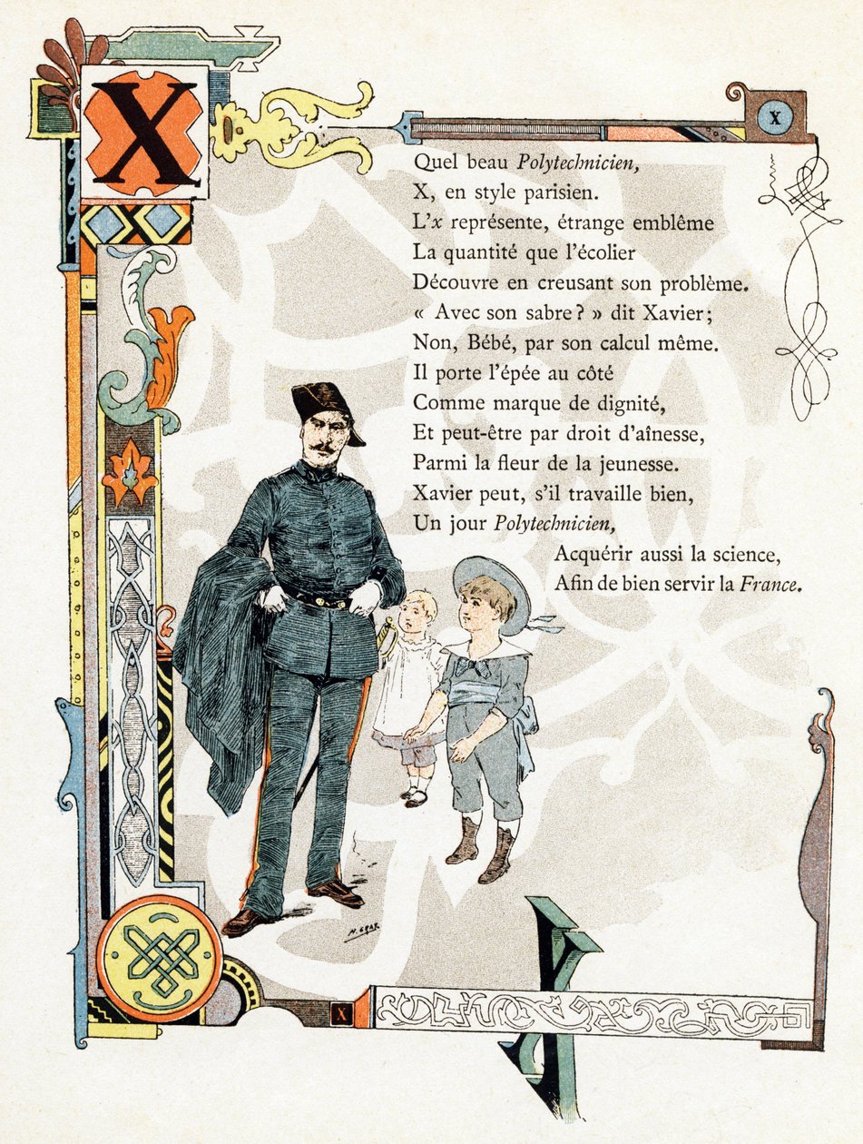 Illustration til "Alfabet af gode eksempler", ca. 1890 (kobberstik) af Henri (1858 1924) Gray
